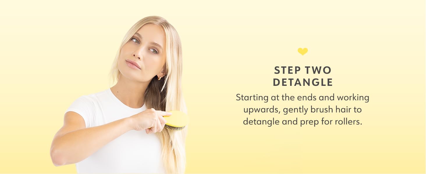 Step Two Detangle hair