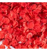 Sukh 1200pcs Artificial Flowers Rose Petals - Silk Flower Petals Fake Red Roses for Bridesmaid Gi...