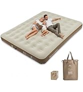 Naturehike California King Air Mattresses with Rechargeable Built-in Pump, Inflatable Mattress, P...