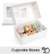 HANSGO 6 Count Cupcake Boxes,6PCS Cupcake Containers with Window White Pastry Boxes for Muffins P...