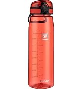 Fanhaw 32 oz Tritan Water Bottle with Chug Lid - Clear, BPA-Free, Lightweight, Wide Mouth, Leak-P...