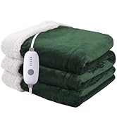 Minervada Heated Blanket Electric Blanket Full Size 72''x84'', Soft Flannel Heating Blanket with ...