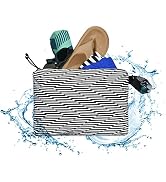 Acteon Wet Dry Travel Bag, Splash Water Resistant & Heavy Duty Zipper Reusable Bags, Small Pocket...