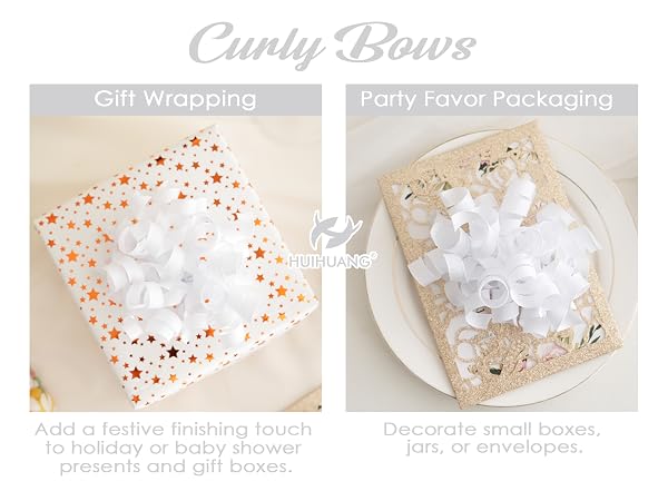 white christmas bows