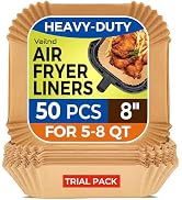 Air Fryer Paper Liners, 50 PCS Air Fryer Liners Disposable, 8
