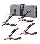WISEPRO Snap Ring Pliers 4PCS Set, Internal/External Circlip Pliers Kit with Straight/Bent Jaw fo...