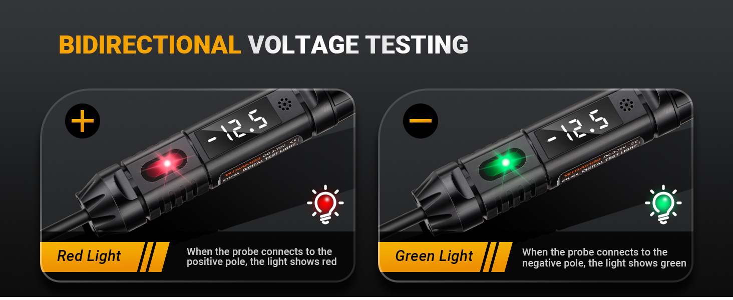 bidirectional polarity voltage testing