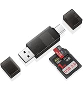 SD Card Reader USB C,Dual Slots USB 3.0 Type C to Micro SD Card Adapter,Memory Card Reader for Mi...