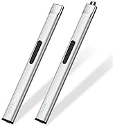 REIDEA Lighters 2 Pack R1 Flat Electronic Candle Lighter, Windproof Flameless USB Rechargeable Ar...