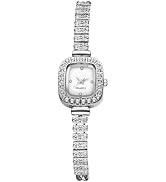 Avaner Women's Square Wrist Watches: Ladies Elegant Rhinestones Slim Strap Analog Quartz Bracelet...