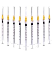 20 Pack 1ml with 25 Gauge 1 Inch Luer Lock, Individually Wrapped(20 Pack)