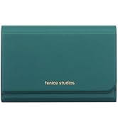 FENICE Name Card Holder Wallet Durable Vegan Eco PU Leather with Slim Minimalist Look for Men & W...