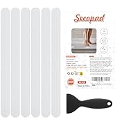 Secopad 36PCS Non Slip Bathtub Stickers, Shower Floor Non Slip Grip Stickers with Premium Scraper
