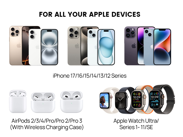 3 in 1 magsafe wireless charging station apple magnetic travel compact foldable watch airpods
