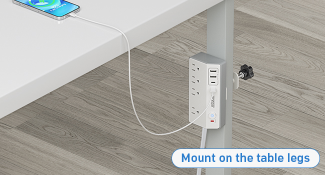 desk clamp power strip
