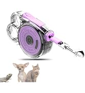 Retractable Dog Leash for Small Dogs, 10ft Retractable Leash for Puppies Up to 26 lbs, 360° Tangl...