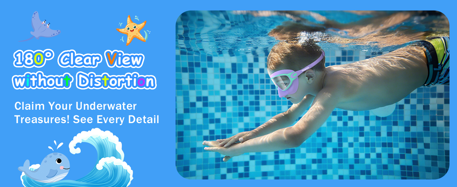goggles for kids 6-14 with nose cover