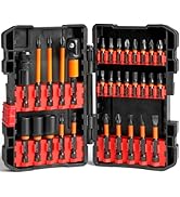 31-Piece Impact Screwdriver Bits & Nut Drivers Set, LATTOOK Magnetic S2 Steel Phillips/Pozidriv/S...