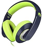 Rockpapa Comfort+ Wired Kids Headphones with Microphone and Volume Control, Lightweight Boys Girl...