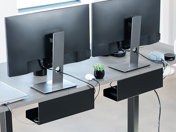 Extra Deep Under Desk Cable Management Tray
