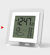 U-Trak Digital Alarm Clock Battery Operated