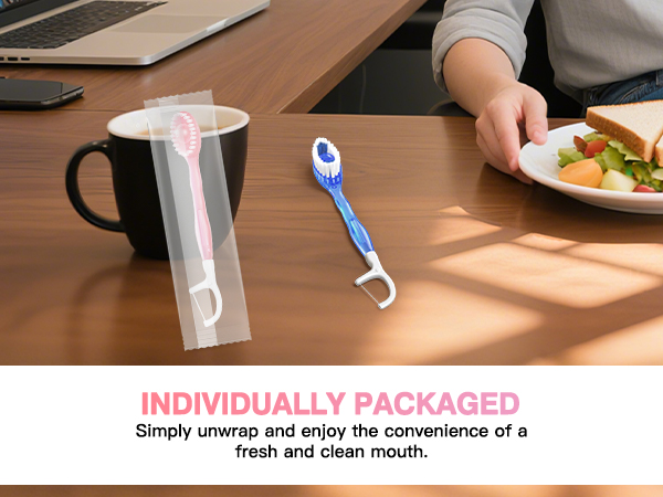 disposable toothbrushes with toothpaste