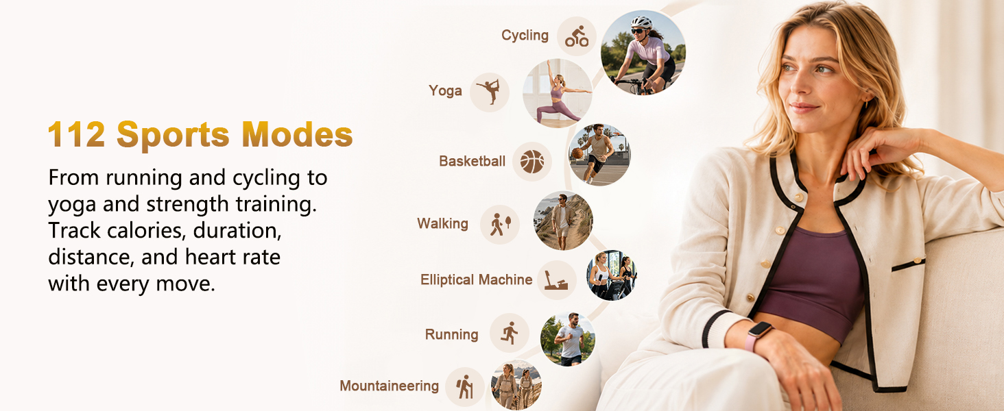 Watch with 112 Sport modes.