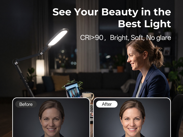 professional studio light ideal for Zoom meetings, video recording, live streaming, makeup, TikTok