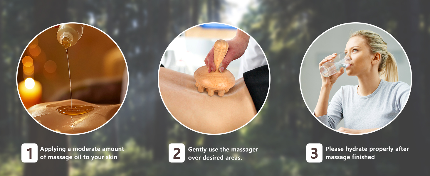 wood massage tools lymphatic kit
