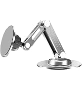 Magnetic Cell Phone Stand, Adjustable Desk Mount Cell Phone Holder, 360° Rotating Phone Stand Hol...