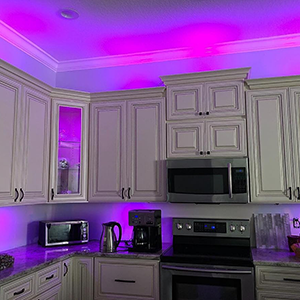 rgb led puck lights color chaging under cabinet lighting multicolor closet counter display lights