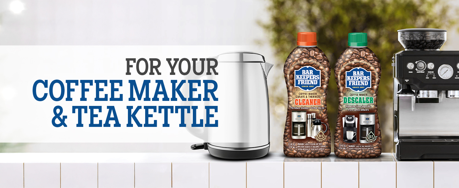 Bar Keeprs Friend coffee cleaner, descaler and kettle