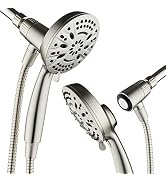 AquaDance New Magnetic Docking 8-setting High Pressure Handheld Shower Head | Space-age Magnetic ...