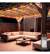 Lovelite 10ft x 10ft Net Lights, 280LED Gazebo Lights Outdoor 8 Modes Timer, Waterproof Connectab...