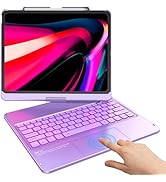 TQQ iPad Air 13 Inch Case Keyboard (M3 2025 / M2 2024), iPad Pro 12.9 (6th, 5th, 4th, 3rd Gen) Ke...