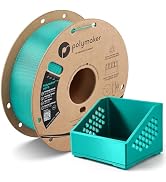Polymaker PETG Filament 1.75mm Teal 1KG, High Speed, 2.2 Lbs | Up to 500mm/s, Easy to Print, High...