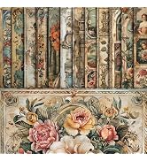 EggSun 48 Sheets Vintage Baroque Scrapbook Paper, Vintage Decorative Paper for Scrapbook, Junk Jo...