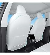 TOPABYTE Seat Back Kick Protector for Tesla Model Y Model 3 Model S Model X Leather Backseat Mats...