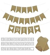 DIY Brown Banner Set, Personalized Banner Party Decorations Supplies Custom Signs, Handwriting Ba...
