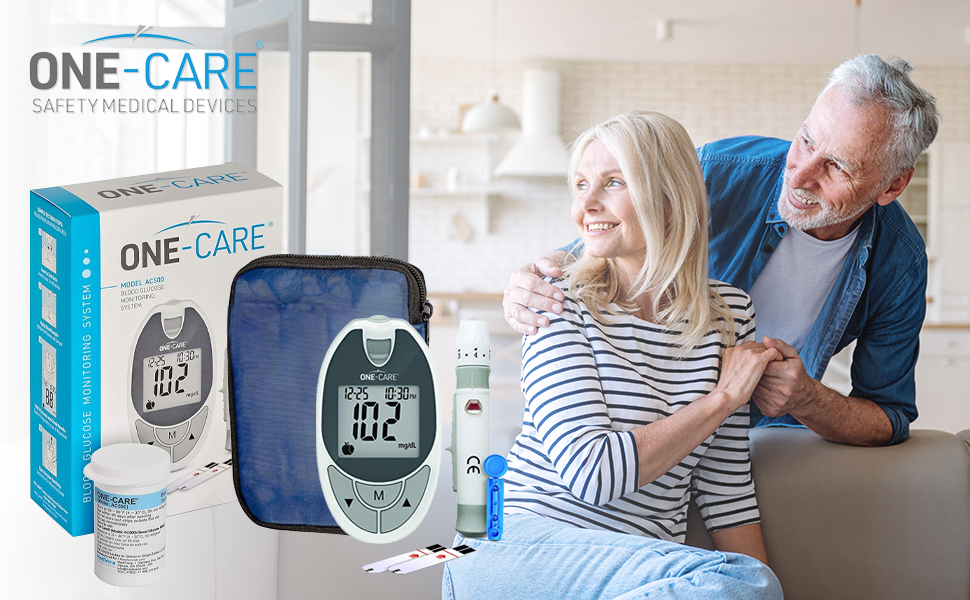 glucose monitor kit blood sugar testing diabetes glucometer strips lancets meter prink continuous