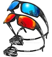 AWGSEE Polarized Sports Sunglasses For Men Cycling Driving Fishing Sun Glasses Unbreakable Frame ...