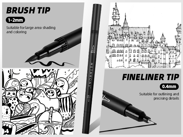black markers