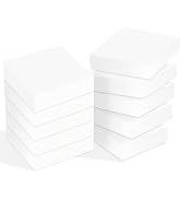 White Sticky Notes 3 x 3 Inch,10 Pads Self-Stick Notes Pads,100 Sheets/Pad Super Sticking Power M...