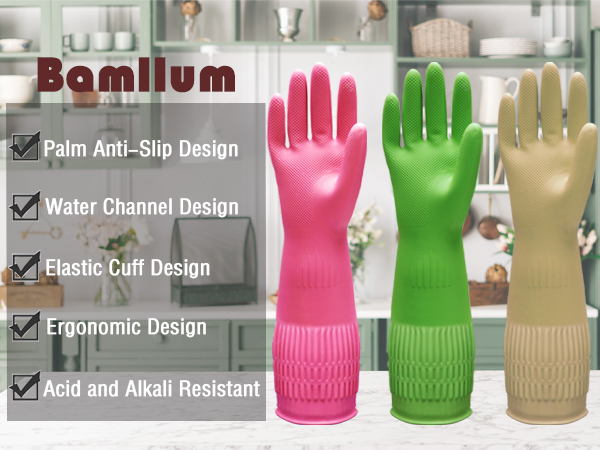 dishwashing gloves large