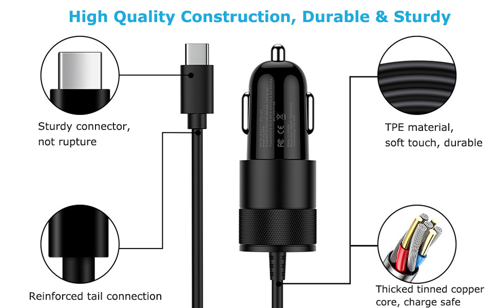 usb c fast car charger adapter fb79904a