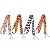 beemorita Cute Pumpkin Neck Lanyard for Keys for Kids Men Women Girls Cool Witch Keychain Lanyard...