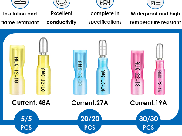 Heat Shrink Bullet Connectors