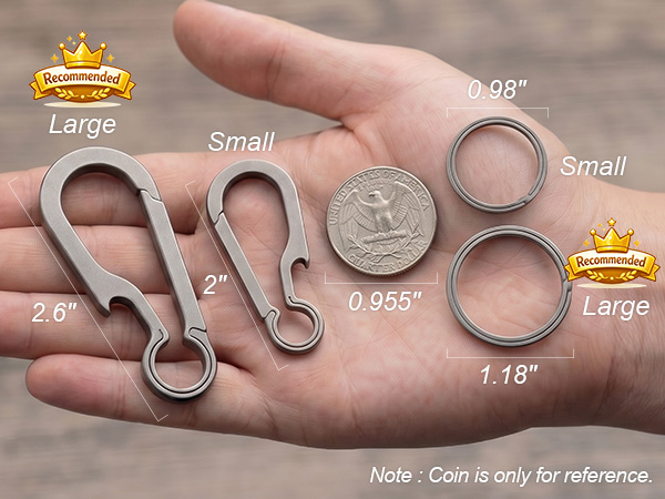 titanium key rings