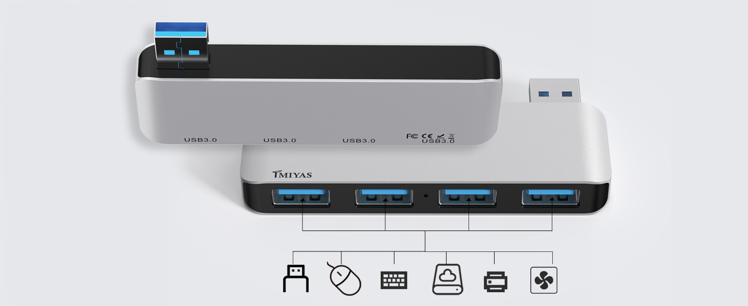 Universal Compatibility:Offers true plug-and-play operation, requiring no drivers. Small usb hub