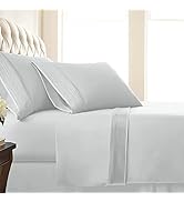 SouthShore Fine Living Vilano Pleats, 4-Piece, 21-Inch Extra Deep Pocket Sheet Set, King Sheets w...